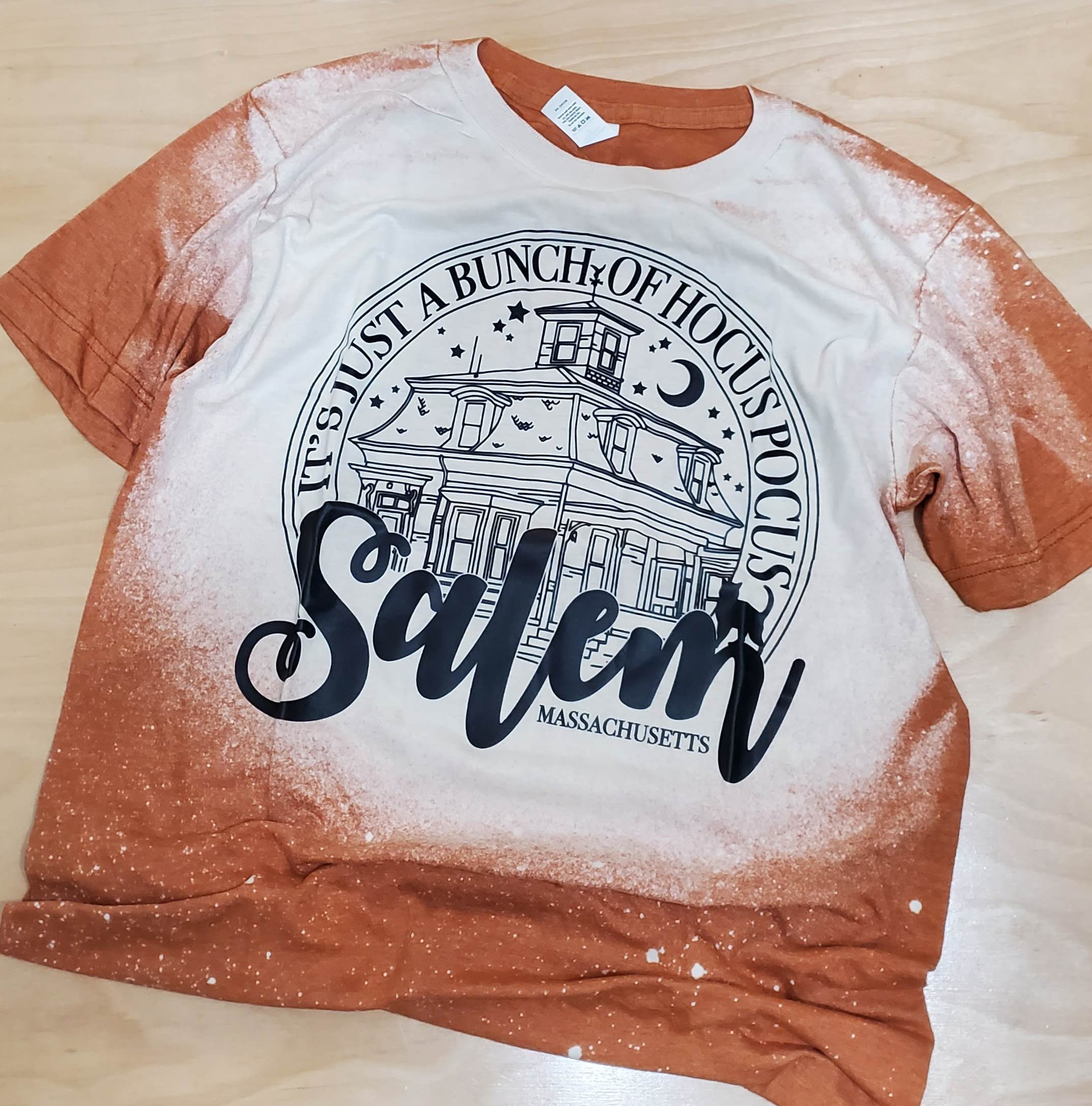 Salem - Adult Bleached Tee Shirt