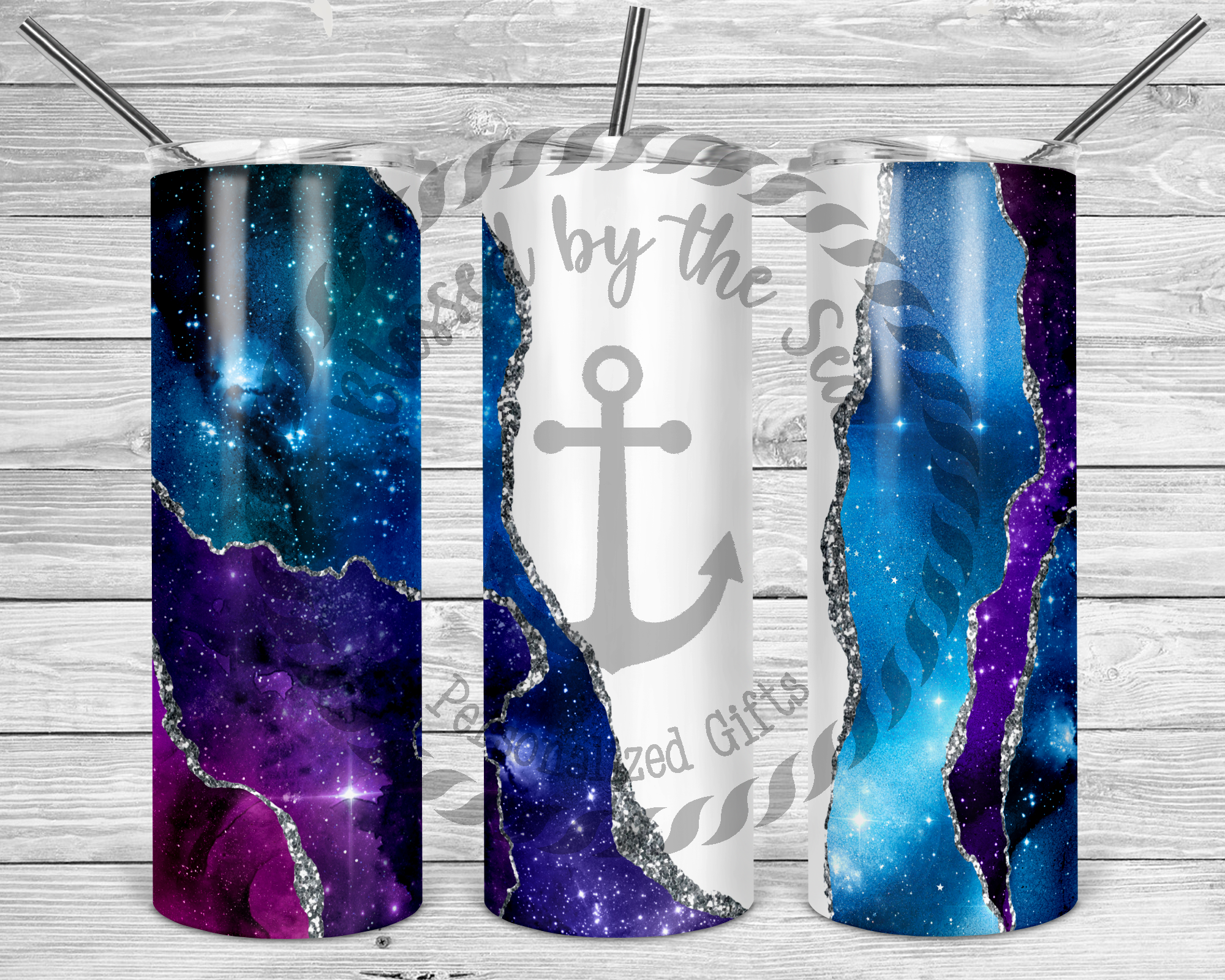 20 oz Galaxy Agate Tumbler