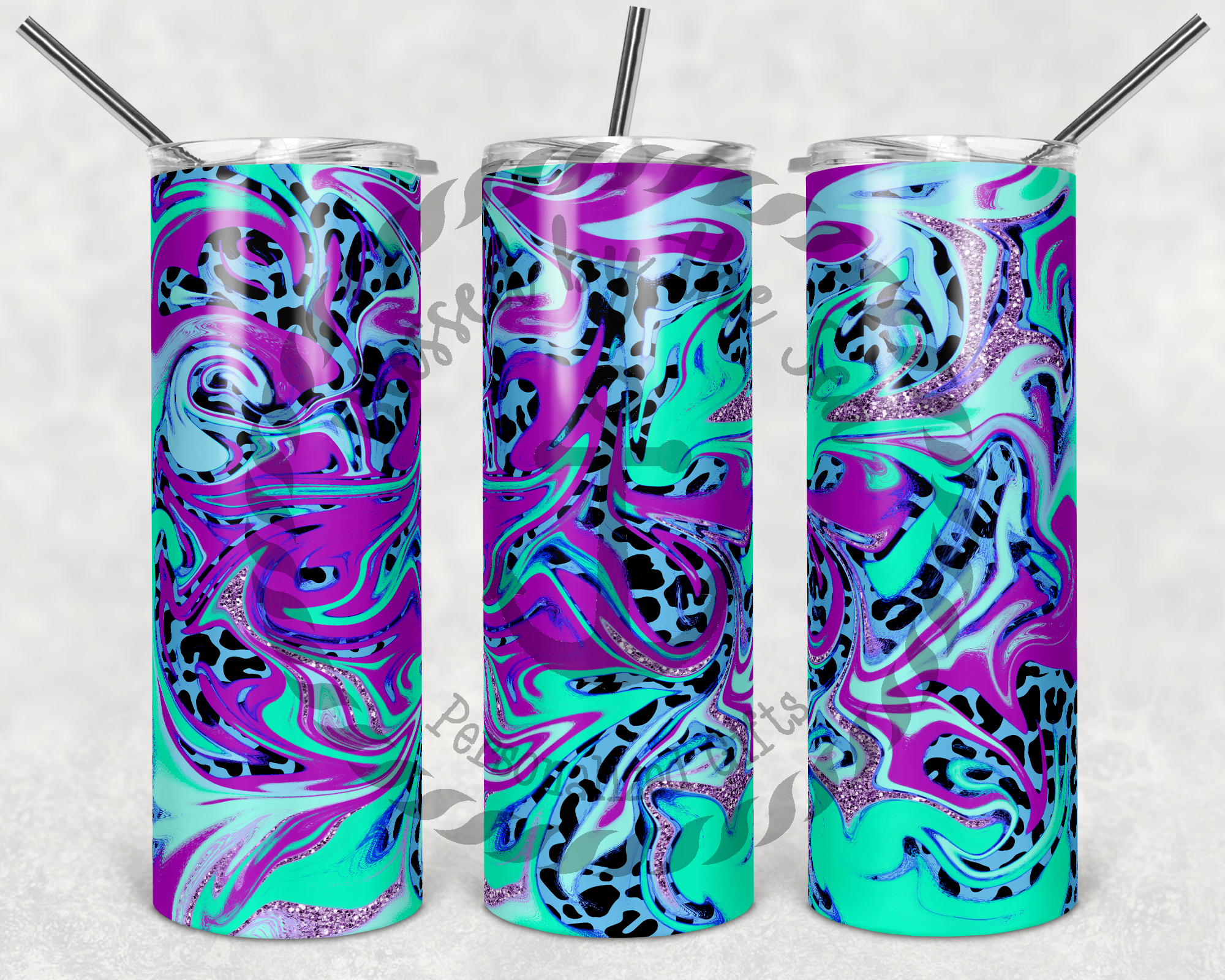 20 oz Alcohol Ink Inspired Tumblers