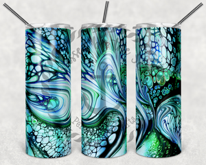 20 oz Alcohol Ink Inspired Tumblers