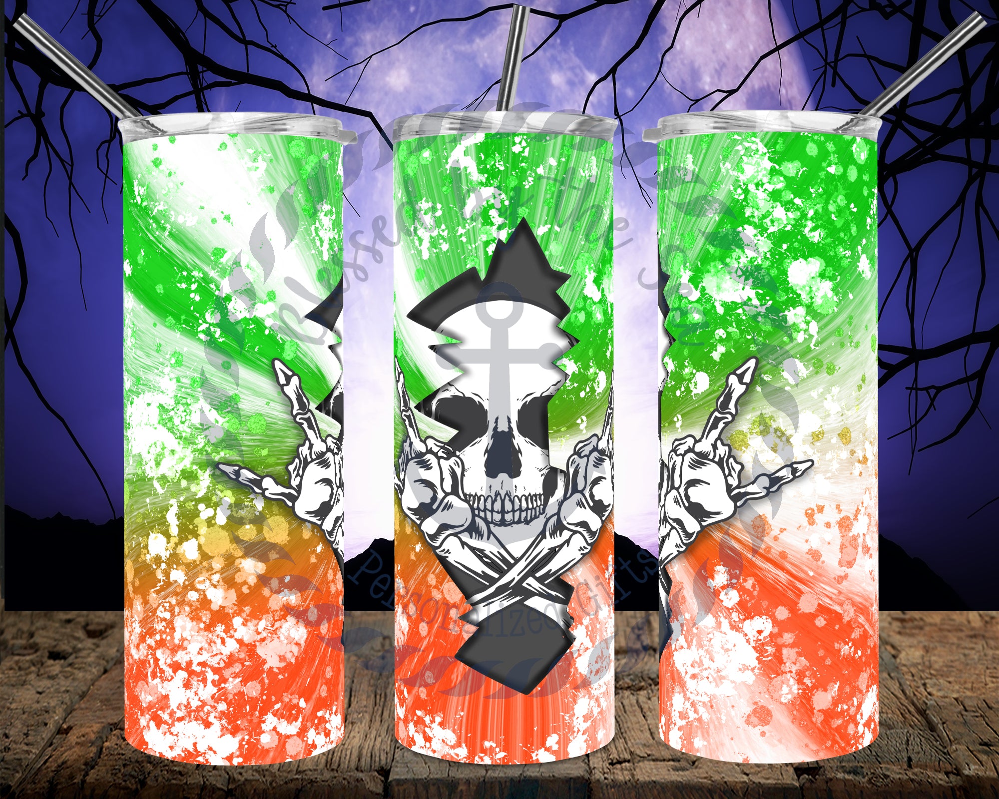 20 oz. Rockin' Skull Tumbler